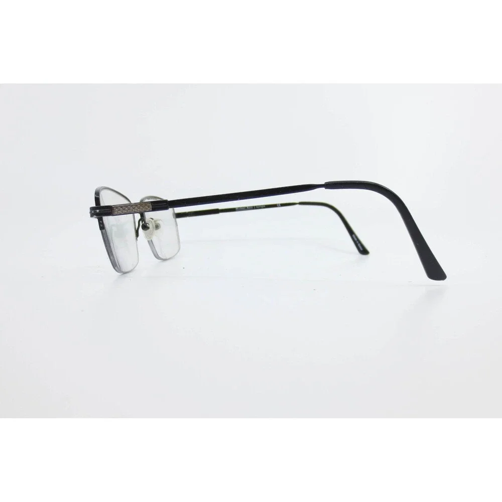 Michael Ryen Europa MRM-120 C1 Black Semi Rimless Eyeglass Frames 53-17-140